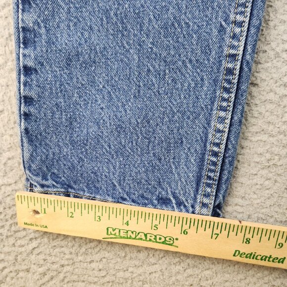 Mens 33x32 Blue Vintage LEE Jeans Regular Fit Straight Leg Stonewash Wallet Wear - Picture 6 of 9